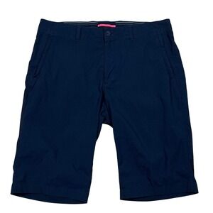 Rapha Randonnee Technical Cycling Chino Shorts Mens 34x12 Navy Stretch Commuter